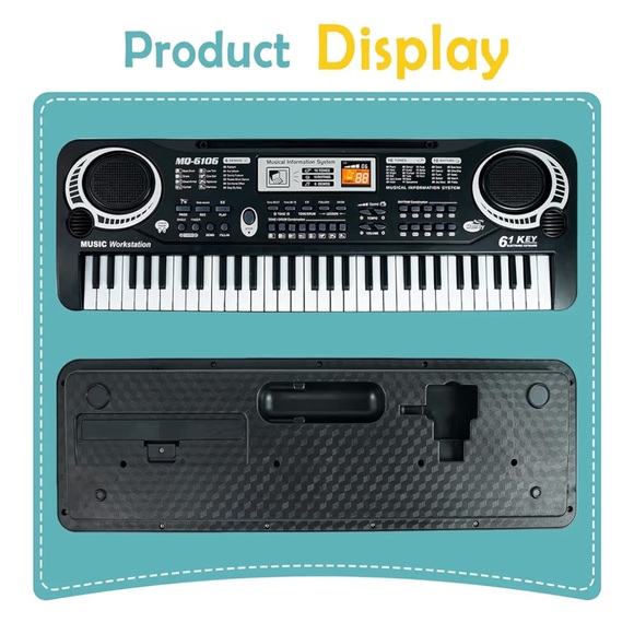 61-Key Electronic Keyboard with Microphone - Picture 5 of 5